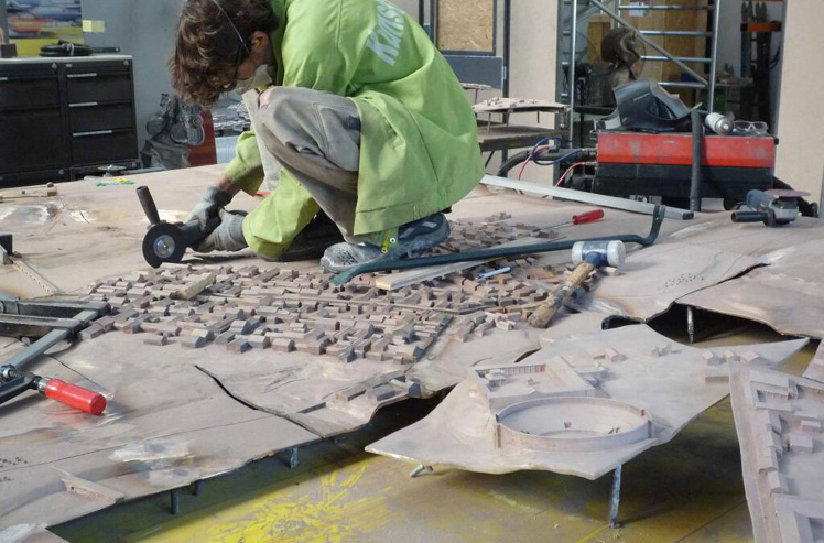 Augusta Raurica, Installation Bronzemodell