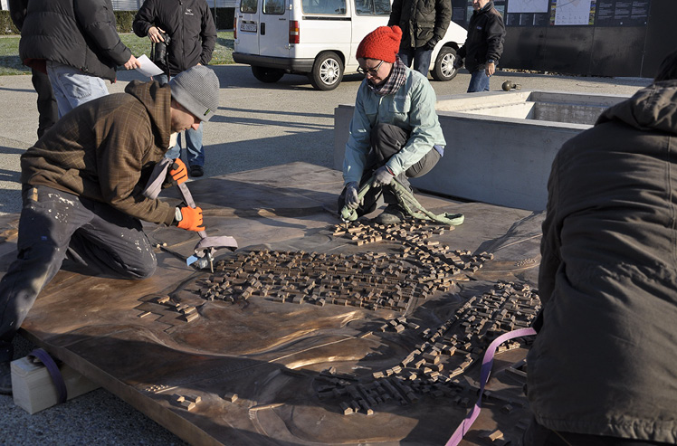 Augusta Raurica, Installation Bronzemodell