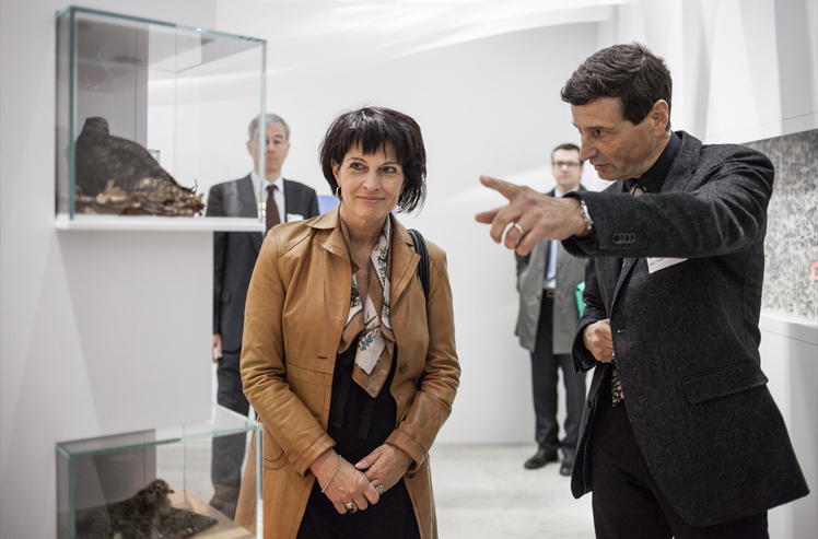 Eröffnung 2015, Bundesrätin Doris Leuthard © Schweizerische Vogelwarte, Lukas Linder