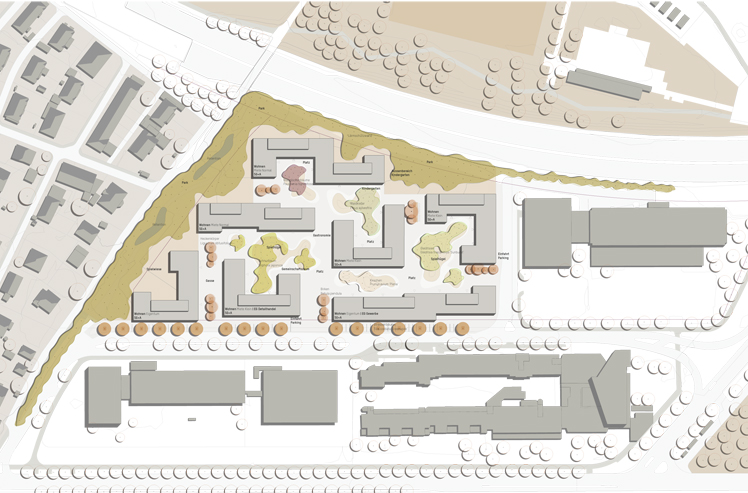 Projektwettbewerb Murifeld, Bern, Situationsplan