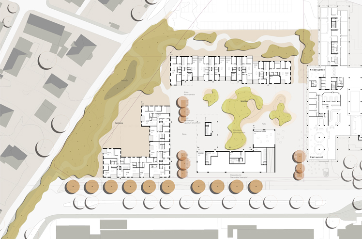 Projektwettbewerb Murifeld, Bern, Situationsplan