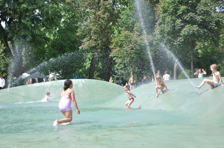 Kannenfeldpark Basel, Spielzone mit Wasser