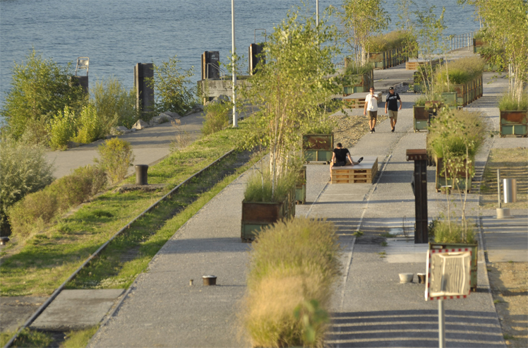 Klybeckquai, Rheinpromenade