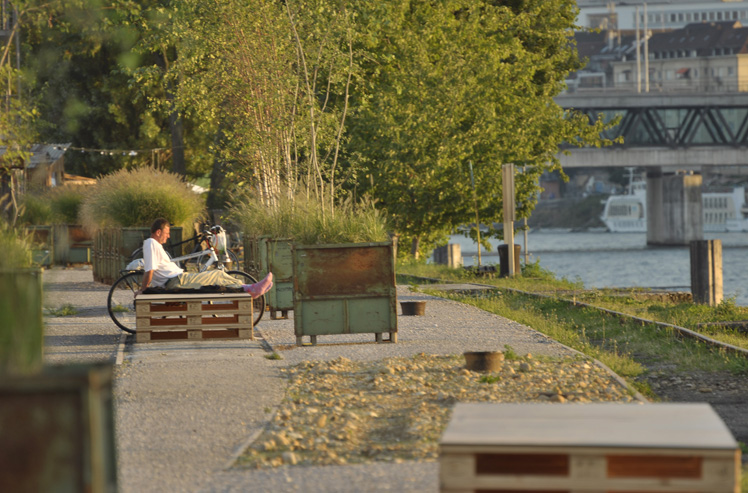 Klybeckquai, Rheinpromenade