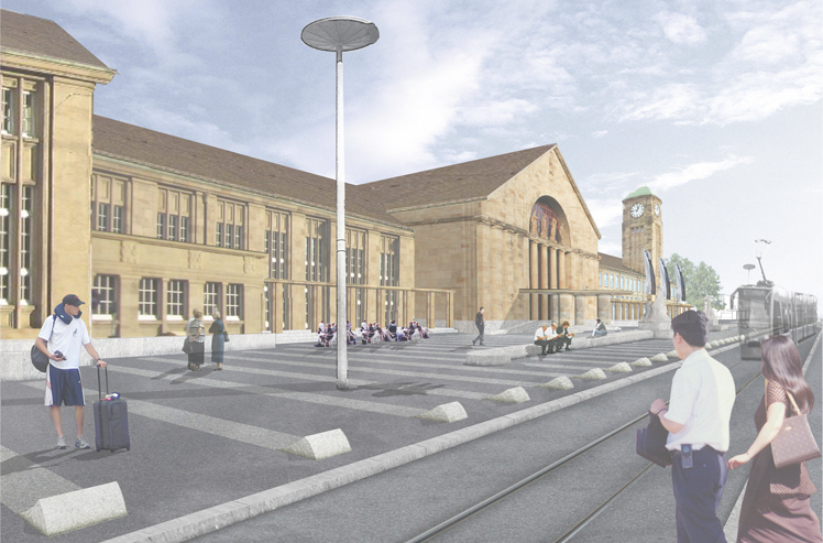 Badischer Bahnhof Basel, Visualisierung Variante 2