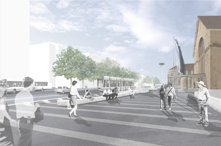 Badischer Bahnhof Basel, Visualisierung Variante 2