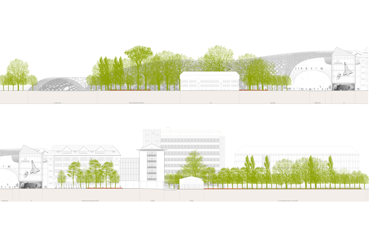 Hauptsitz Swatch Group/Omega, Schnittansicht
