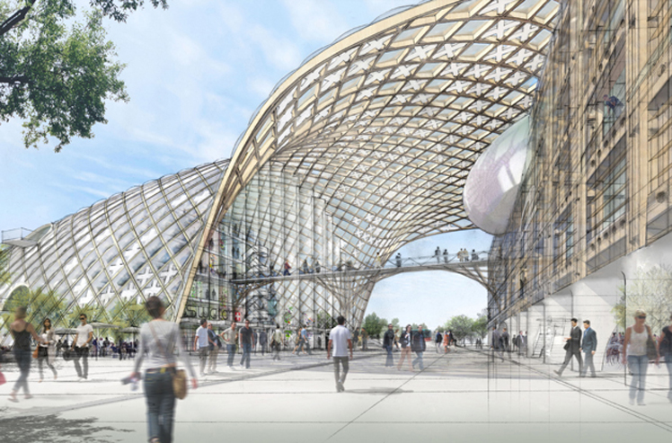 Hauptsitz Swatch Group/Omega, Visualisierung Hayek Plaza