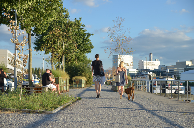 Klybeckquai, Atmosphäre