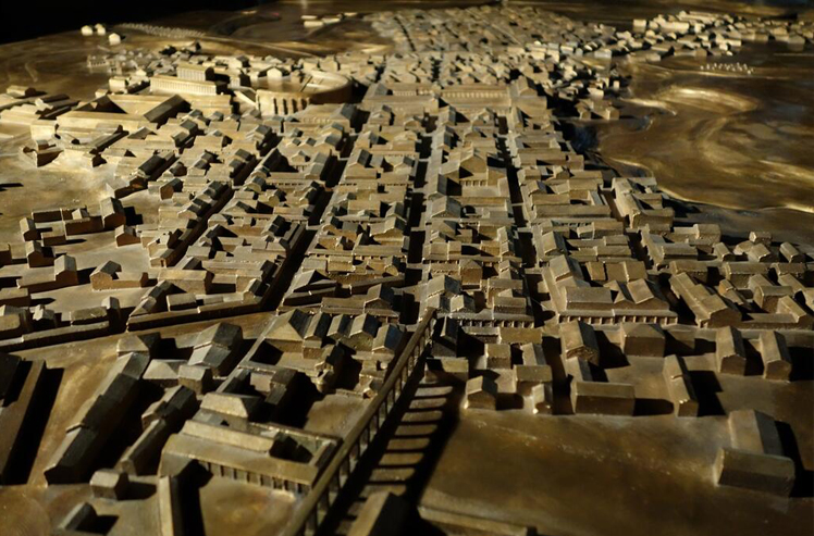 Bronzemodell, Augusta Raurica – Die Einweihung