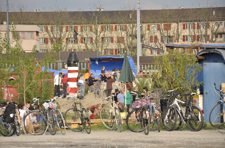Klybeckquai, die Zwischennutzer sind da