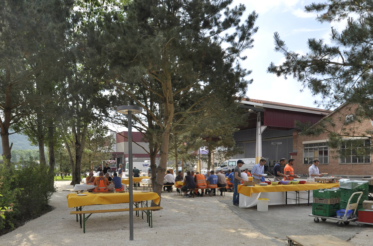 Baustellenessen auf dem Magnetareal in Pratteln