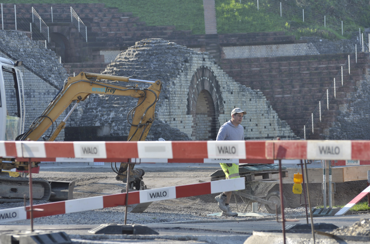 Bei den Römern wird gebaut